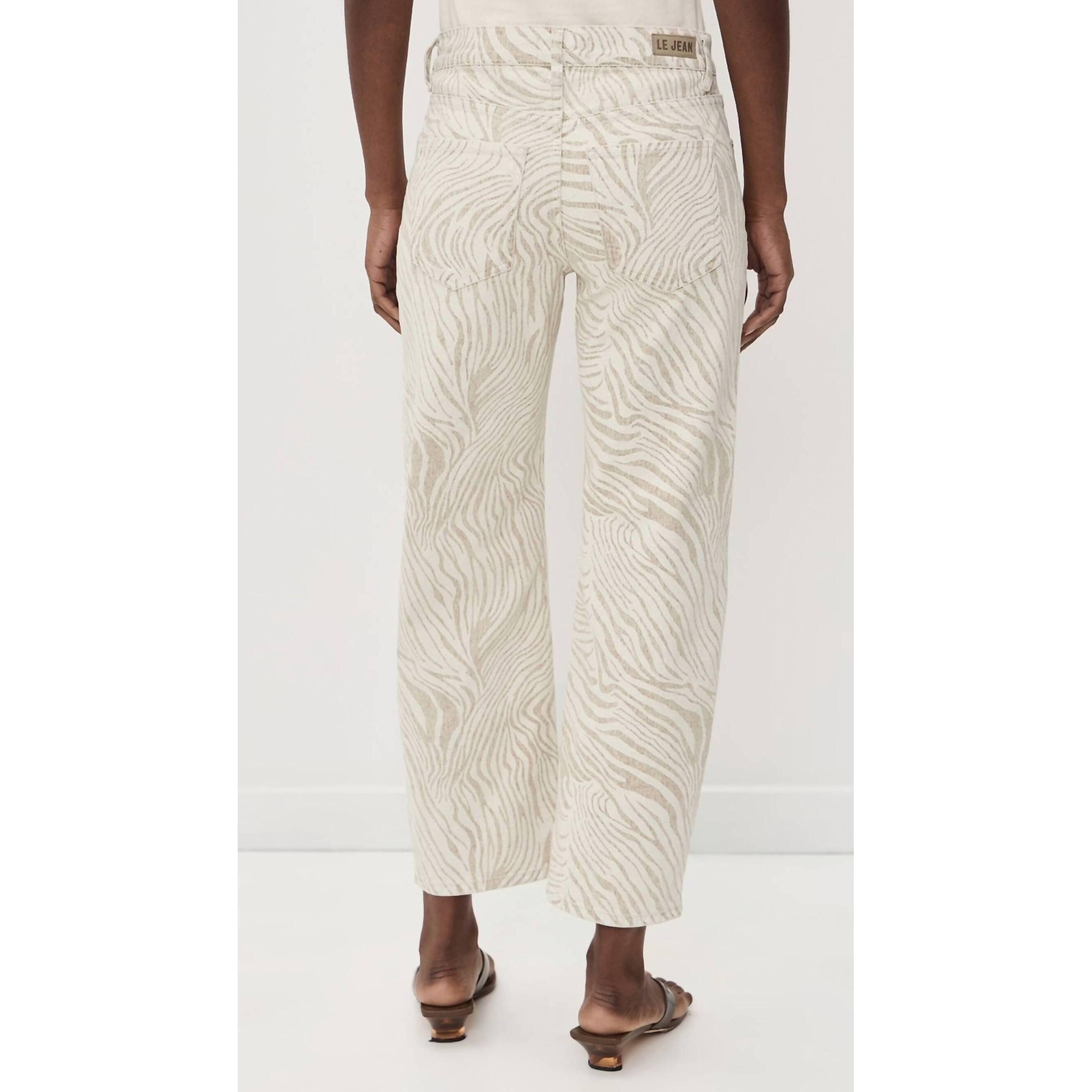 New Le Jean Nomad Ankle Jean In Zebra — image 5 of 6